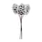 Brown & White Flocked Pinecone Stem Bundle, 6ct.